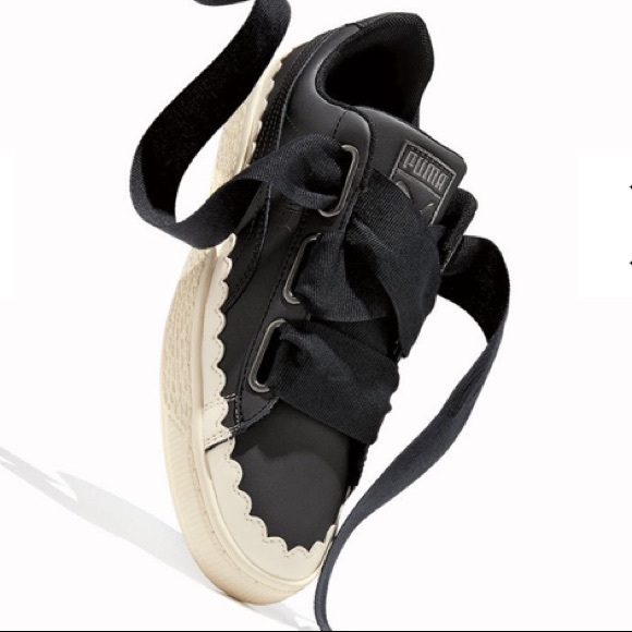 puma basket heart scallop sneaker